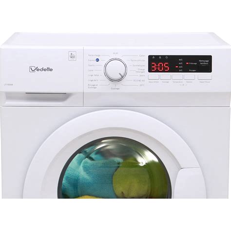 lave linge hublot vedette lfv184w|Vedette Lfv184w Machine À Laver Charge Avant 8 Kg 1400 .